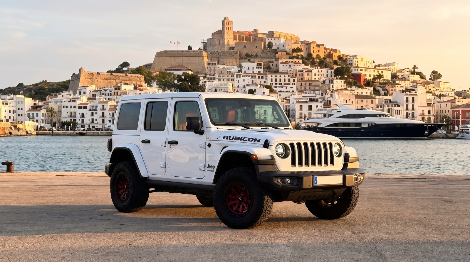 Jeep Wrangler Rubicon Sky One-Touch — White